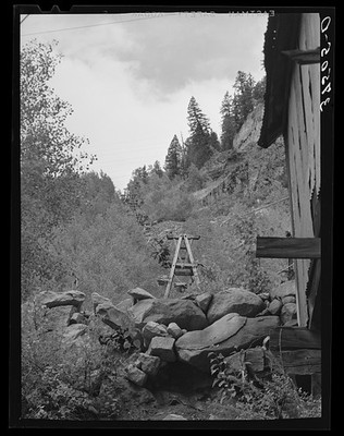 Ophir Colorado 1940 Aerial Tram Mine Loading Platform Narrow Gauge Railway