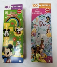 2 Disney Puzzles. Brand New. 100 Piece Princess and 48 Piece Mickey And Friends