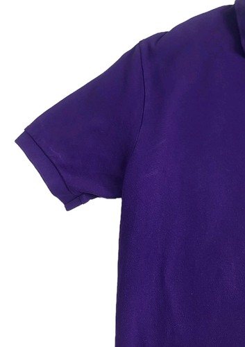 Polo Ralph Lauren Mens L Purple Short Sleeve Polo Shirt Orange Pony - Picture 8 of 14