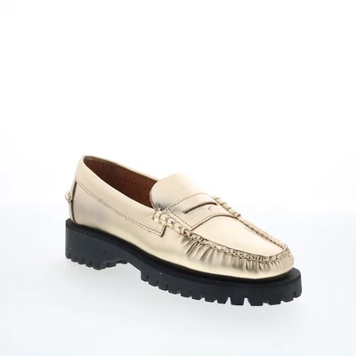 Sebago Dan Met Lug loafer pour femmes en synthétique gold - Photo 1/4
