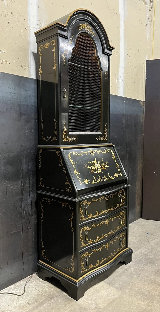 Black lacquer bookcase outlet