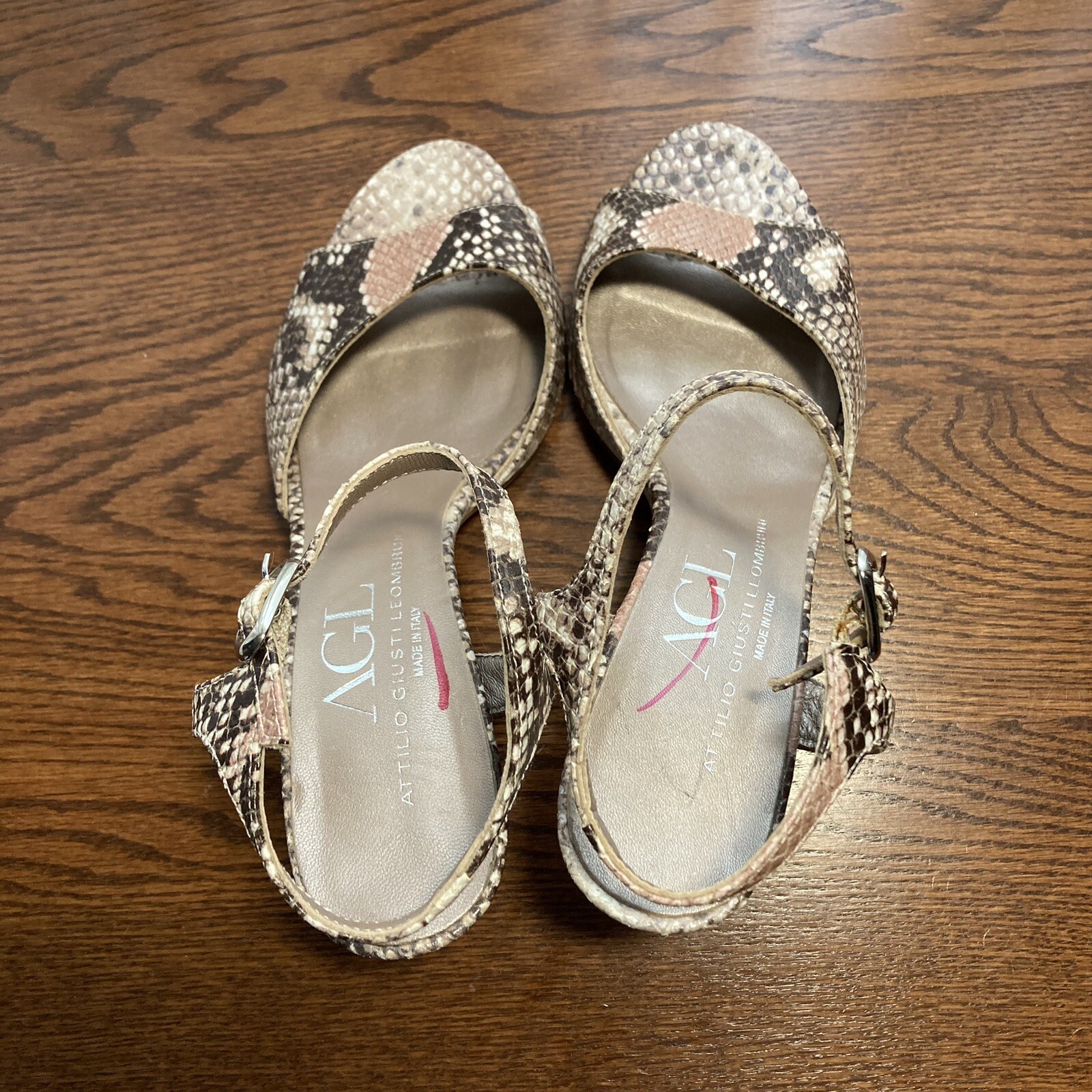 Attilio Giusti Leombruni Embossed Python Snakeski… - image 7