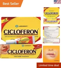 Clear Gel Cold Sore Relief – Fast-Acting 0.14 Oz Tube for Discomfort Control