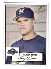 2006 Topps '52 #251 Corey Hart Rookie Milwaukee Brewers RC