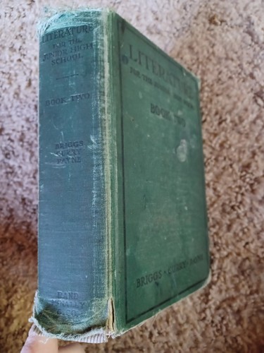 Literature for the Junior High School Book Two- Part II Briggs Curry Payne 1929 - Imagen 2 de 9