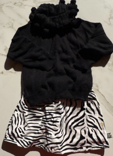Vintage Gymboree Zebra Sz 5 Button up Shirt, Sz 4 Sweater & Pants, Sz 3 Skirt - Picture 3 of 9