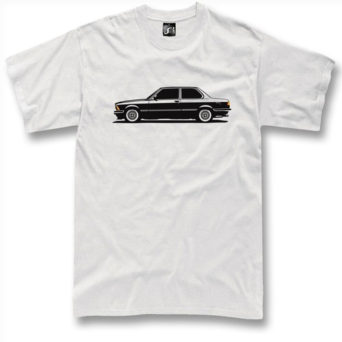 T-shirt per fan bmw E21 classic 318 316 315 320i 323i ruote alpina t-shirt - Foto 4 di 15