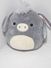Squishmallow 8" Jason the Donkey Kellytoy Soft Plush Pet N.W.T 2021 Farm 