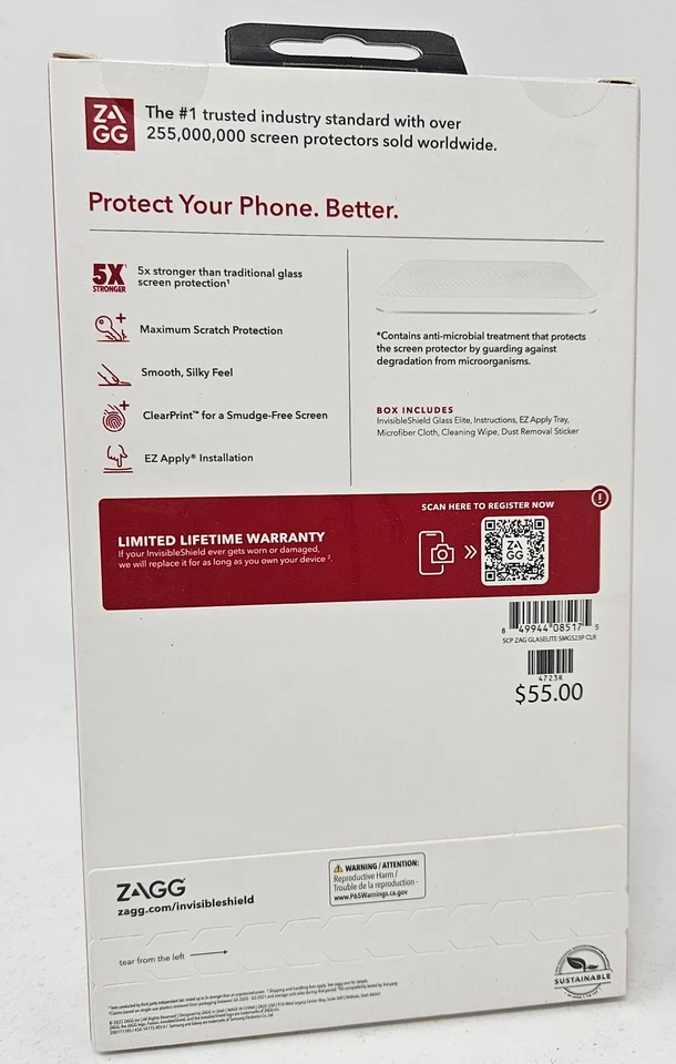 Zagg Glass Elite Screen Protector for Samsung Galaxy S23+ S23 Plus - Image 2 of 2