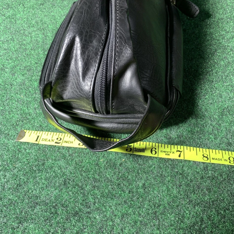 Bolso para artículos de tocador de cuero de pingüino organizador tocador baño viaje Foto 4 de 4