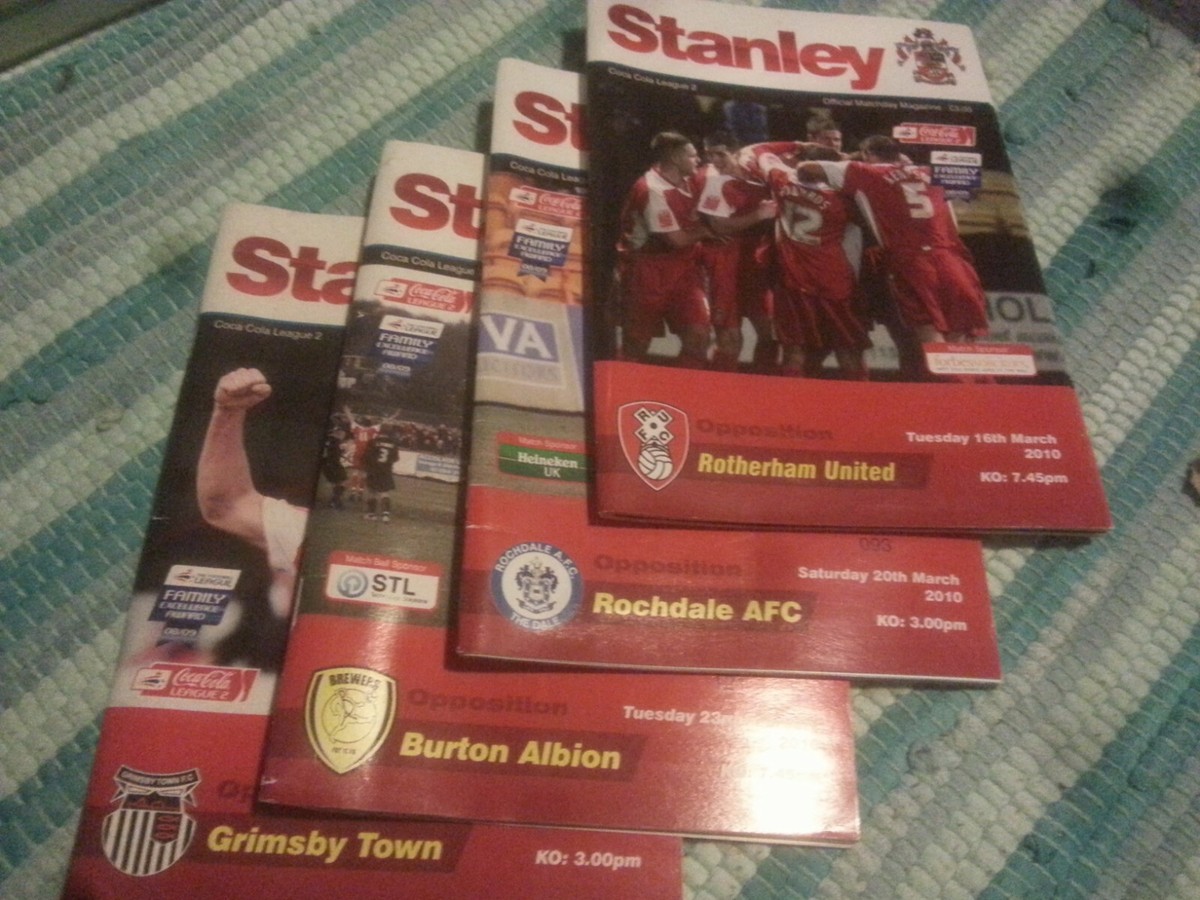 Accrington Stanley v Grimsby Town 2009/10 UK