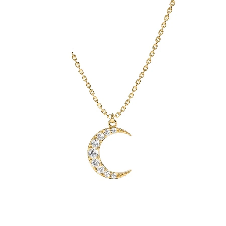 Signos y símbolos Enchape de oro amarillo de moda Collares y Colgantes