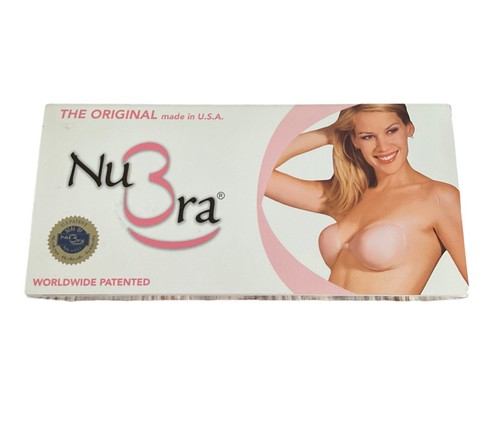 Nu-Bra Adhesive Bra Silicone Size A Front Close Backless Strapless New Old Stock