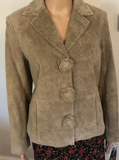 New Vtg Jerry Lewis Suede Leather Jacket Sz Small Nwt Retro Boho Hippie Western