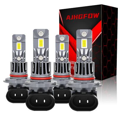 Para For Mitsubishi Outlander 2007-2013 White LED Headlight High-Low Bulbs