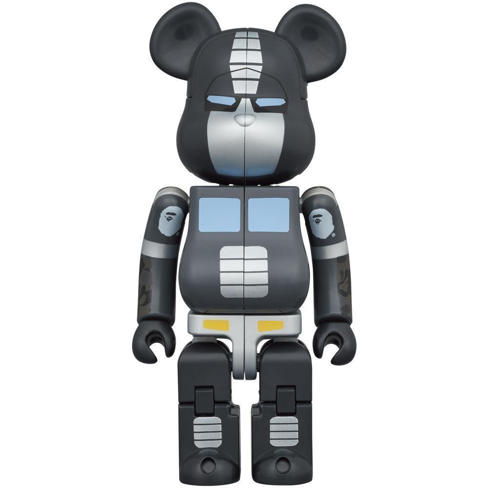 MEDICOM TOY - 2個 TRANSFORMERS OPTIMUS PRIME BAPE BLACK BE@RBRICK Transformers Optimus Prime BAPE Black Medicom Toy