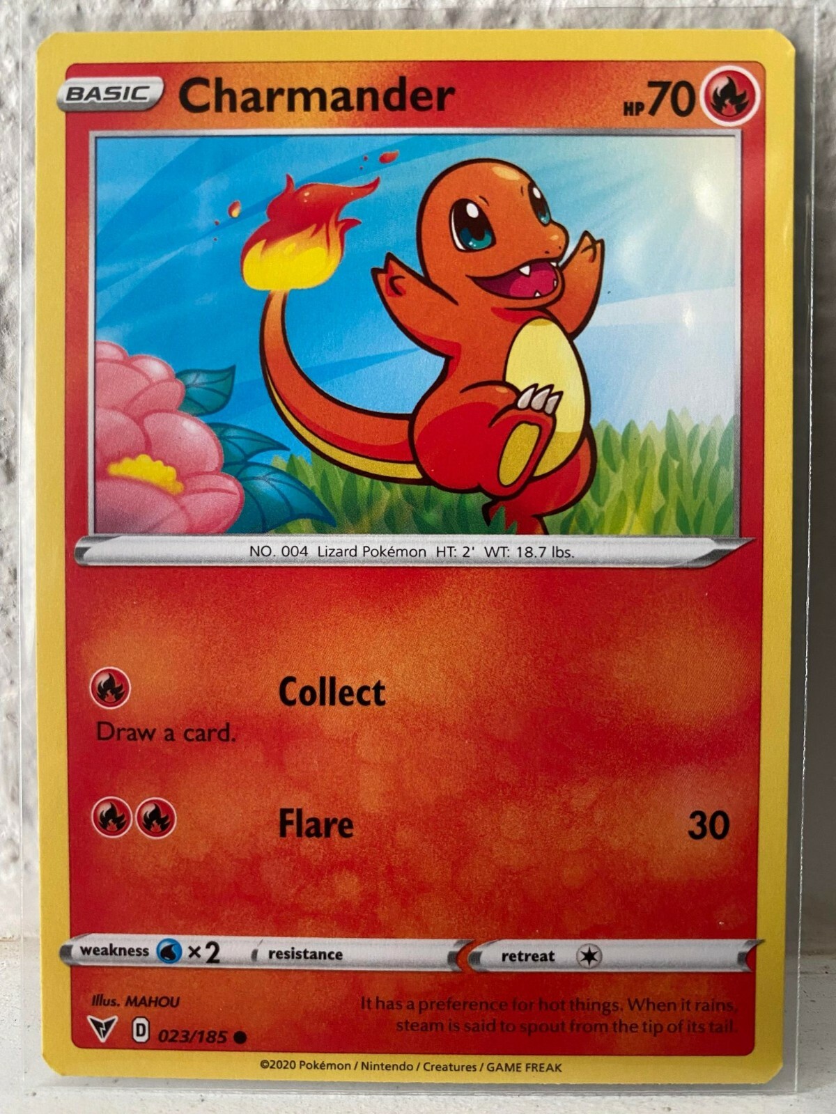Charmander 023/185 NM Vivid Voltage Basic Common Fire Pokemon TCG