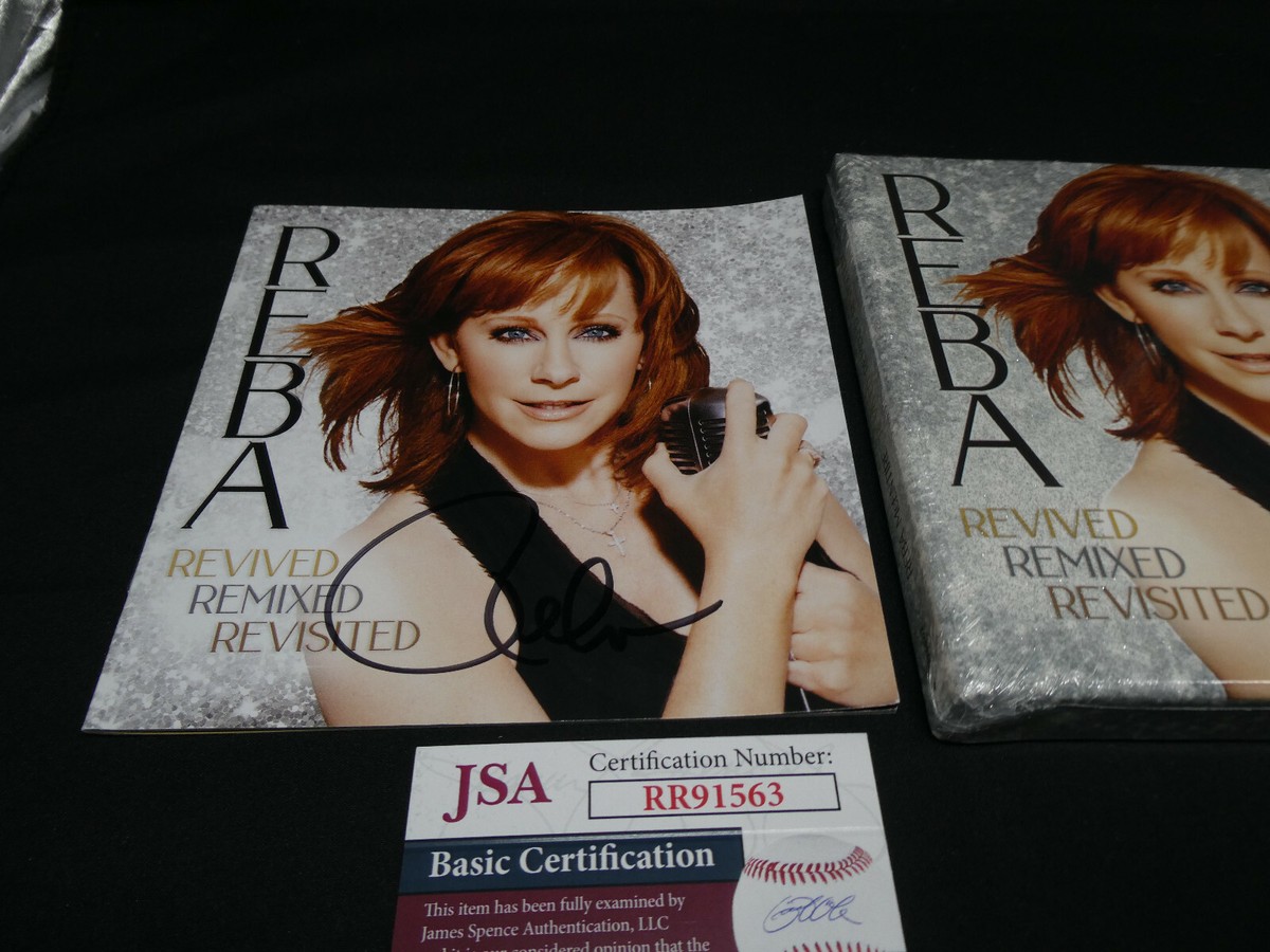 Reba McEntire Hand Signed Revived Remixed Revisited Booklet CD JSA