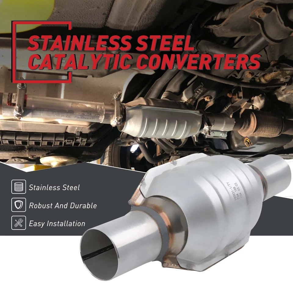 Каталитический конвертер для Chevrolet K10 K20 K30 пара 2 дюйма вход/выход EPA нержавеющая сталь - Изображение 4 из 4