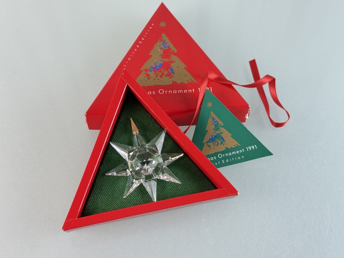 SWAROVSKI 1991 First クリスマスオーナメント SWAROVSKI 1991 First クリスマスオーナメント - メルカリ
