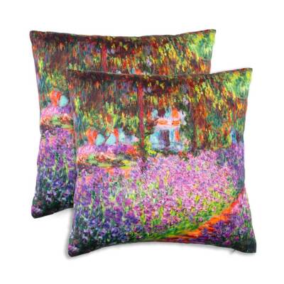Paar Giverny Monet Möbelkissen von Randi Baumwolle J349