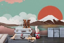 3D Japanese Landscape Wallpaper Wall Mural Removable Self-adhesive Sticker7153