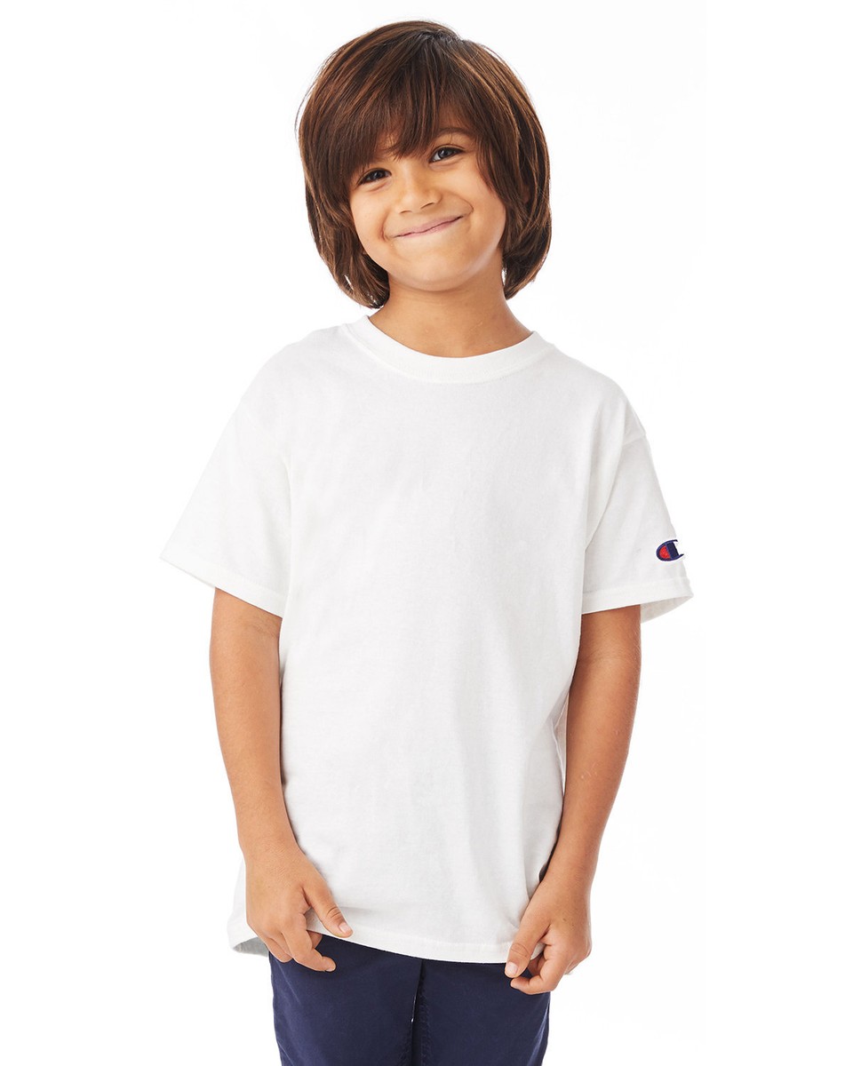 Champion Youth Short Sleeve Stylish T Shirt Casual Plain T-Shirt