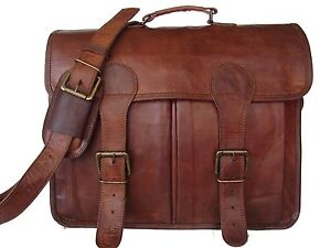 Vintage Genuine Leather Briefcase / Messenger Bag Casadecuero - made in INDIA | eBay