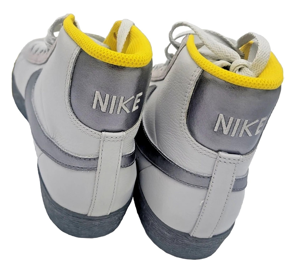 2010 Nike Blazer SP High Grey Yellow Sneaker 379416-003 Men’s Shoe Size 9 New 2010 NIKE MENS BLAZER SP size 9 GRAY YELLOW 379416-003  main image 2