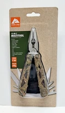 Ozark Trail 12-In-1 Multi Tool w/Sheath Hiking Outdoors Pocket Knife - Camo