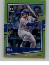 2020 Donruss Optic Max Muncy 192   Los Angeles Dodgers Lime Green
