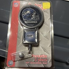 NFL Badge Holder WinCraft Seattle Seahawks Vintage New 2 Pieces Circa 2003