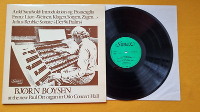 PS 1001, BJORN BOYSEN At The New Paul Ott Organ In Oslo Norway *NrMINT rare