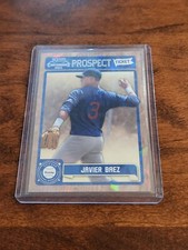 2011 PLAYOFF CONTENDERS JAVIER BAEZ PROSPECT TICKET CRACKED ICE #ED 017/299 CUBS