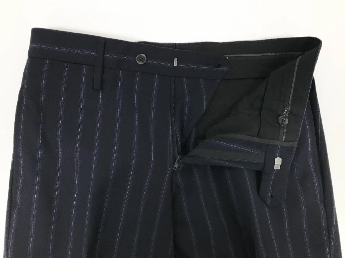 [GUCCI] Tuta d'epoca Tom Ford (uomo) 46 DROP7R modello a righe navy 46