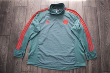 ADIDAS FC BAYERN MUNICH WARM TOP 2018-2019 RAW GREEN/RED CW7255 SIZE MENS XXL