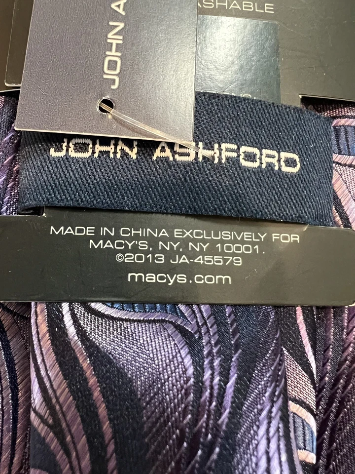 Corbata de cuello para hombre John Ashford 3,5"X60" Foto 4 de 4