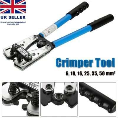 HX-50B Cable Lug Crimping Tool Copper Ring Terminals for Heavy Duty Wire Lugs