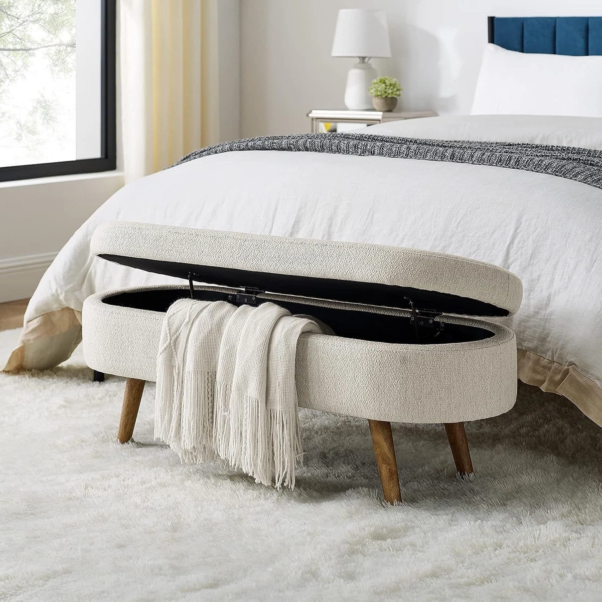 Large 2024 upholstered bench