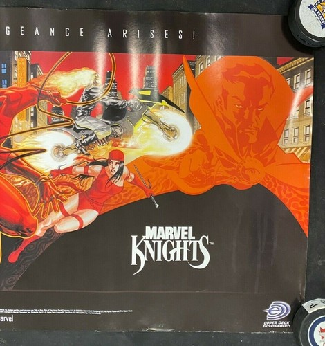 2005 UPPER DECK VS SYSTEM MARVEL KNIGHTS TRADING CARD POSTER 17X35" M8 - Picture 4 of 4