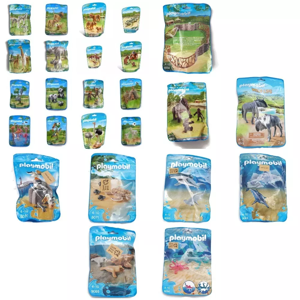 Playmobil Zoo Animals Okapi Orangutan Ostrich Gorilla Flamingo Penguin Safari Playmobil Zoo Animals Okapi Orangutan Ostrich Gorilla Flamingo Penguin Safari