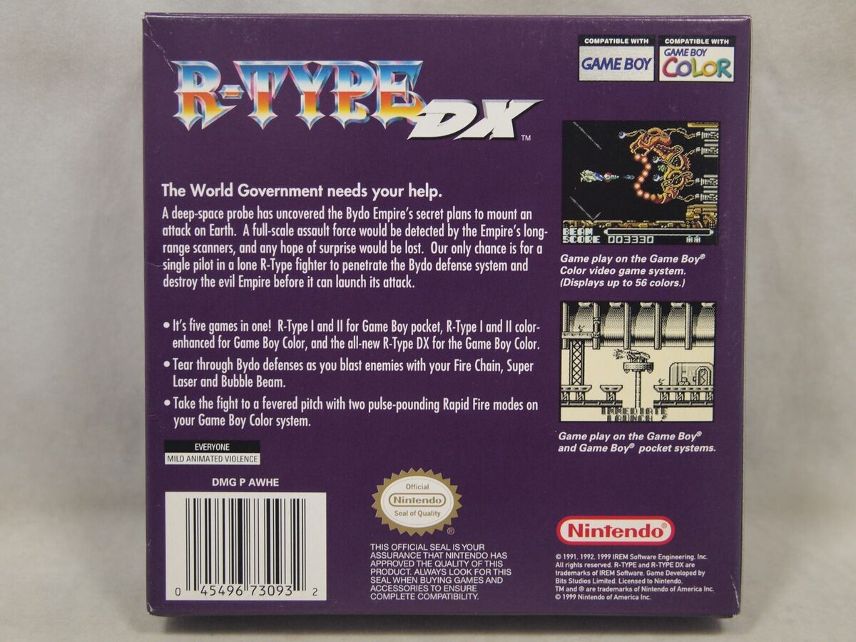 GBC R-TYPE アールタイプDX 箱説あり デラックス レトロフリーク GBC R-TYPE アールタイプDX 箱説あり デラックス レトロフリーク