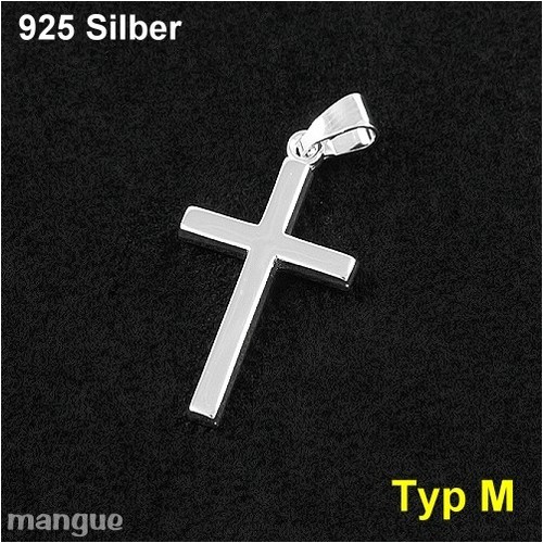 Kreuz Anhänger Kommunion Taufe Konfirmation 925 Silber auf Wunsch mit Kette - Bild 13 von 20