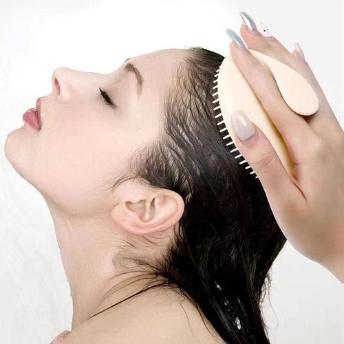 Soft Scalp Massage Brush Remove Dandruff Wet and Dry Hair Washing Comb Port G8Y8 - Foto 6 di 11