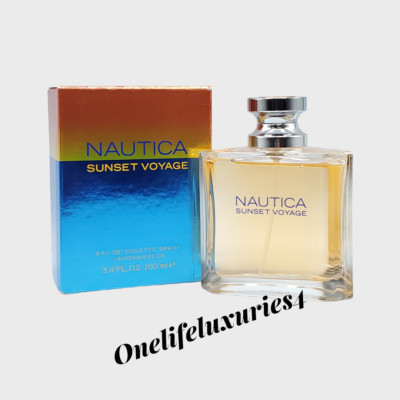Nautica Sunset Voyage Men Eau De Toilette Spray Cologne 3.4oz 100 ml NEW In Box
