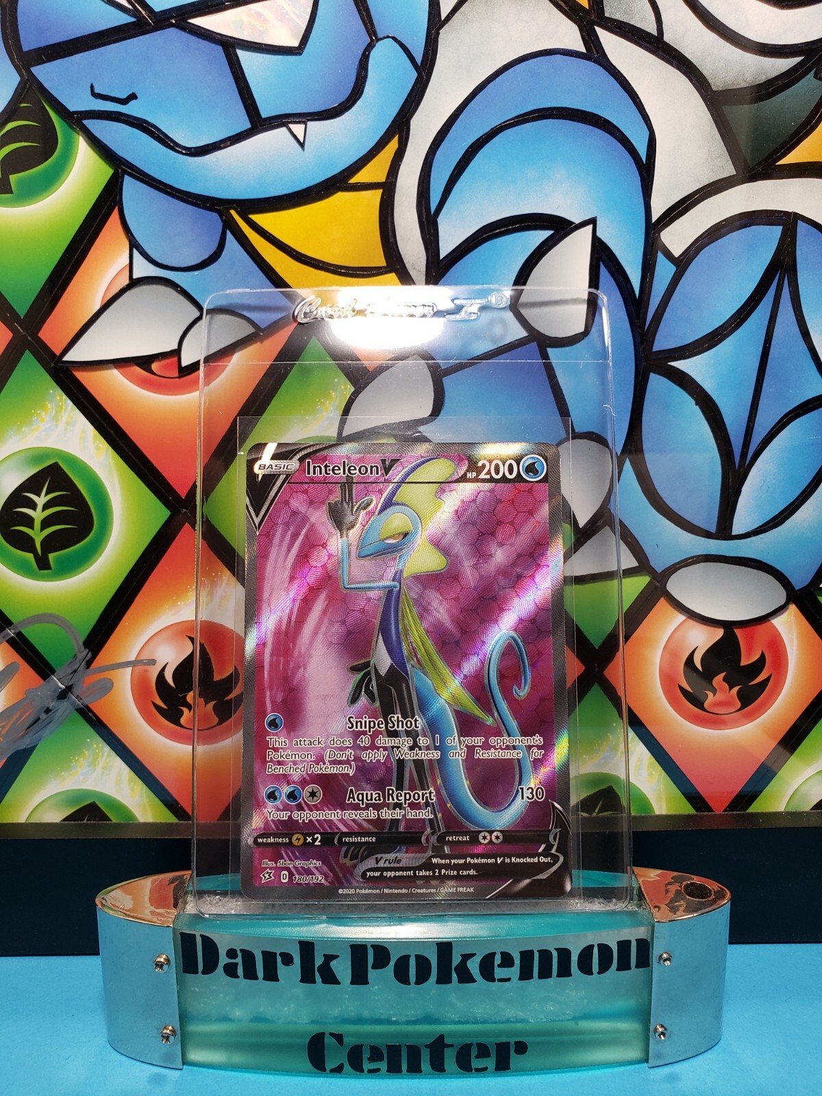 Pokemon Rebel Clash Inteleon V Full Art 180/192 Pack Fresh Ships Fast!!!