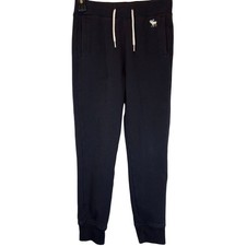 Abercrombie Kids Navy Blue Sweatpants ,Drawstring, Pockets, Moose Logo Size 9 10
