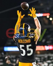 Cole Holcomb Catch Action Pittsburgh Steelers 8x10 NFL Football Photo