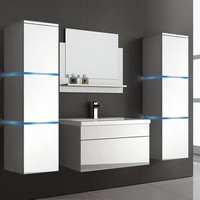 BadmöBel BadezimmermöBel Badezimmer Waschbecken Waschtisch Schrank Spiegel Set