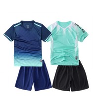 Boys 2-Pack Jersey Soccer Knit Set Sport Team Uniform Shirt and Shorts 7-8 Gr...